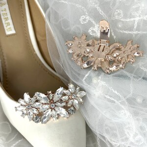 Shoe Clips, Bridal Shoe Clips, Wedding Shoe Clips, Crystal Shoe Clips, Sparkling Shoe Clips - GEORGIANA ROSE
