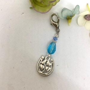 Something Blue, Bridal Pin, Good Luck Charm, Keepsake, Bridal Gift, Bridal Bouquet Charm - MIA