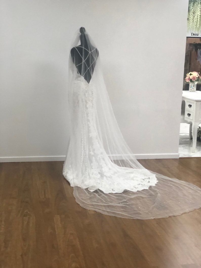 Wedding veil Ivory Veil Bridal Veil BIANCA 1 Tier Veil Cathedral Veil Veil Ivory Bridal Veil