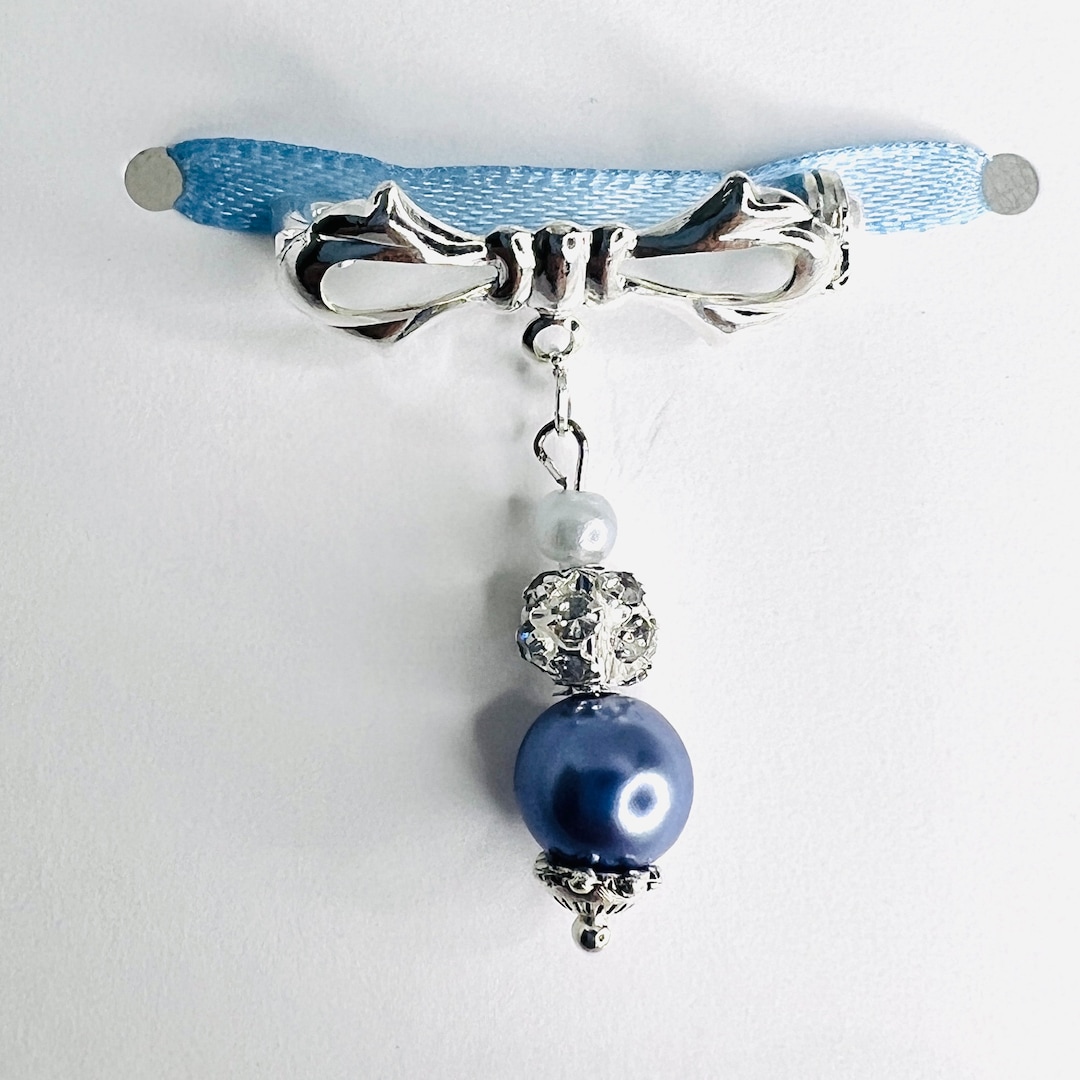 Something Blue Pin Something Blue, Bridal Pin, Good Luck Charm, Bridesmaid Keepsake ...