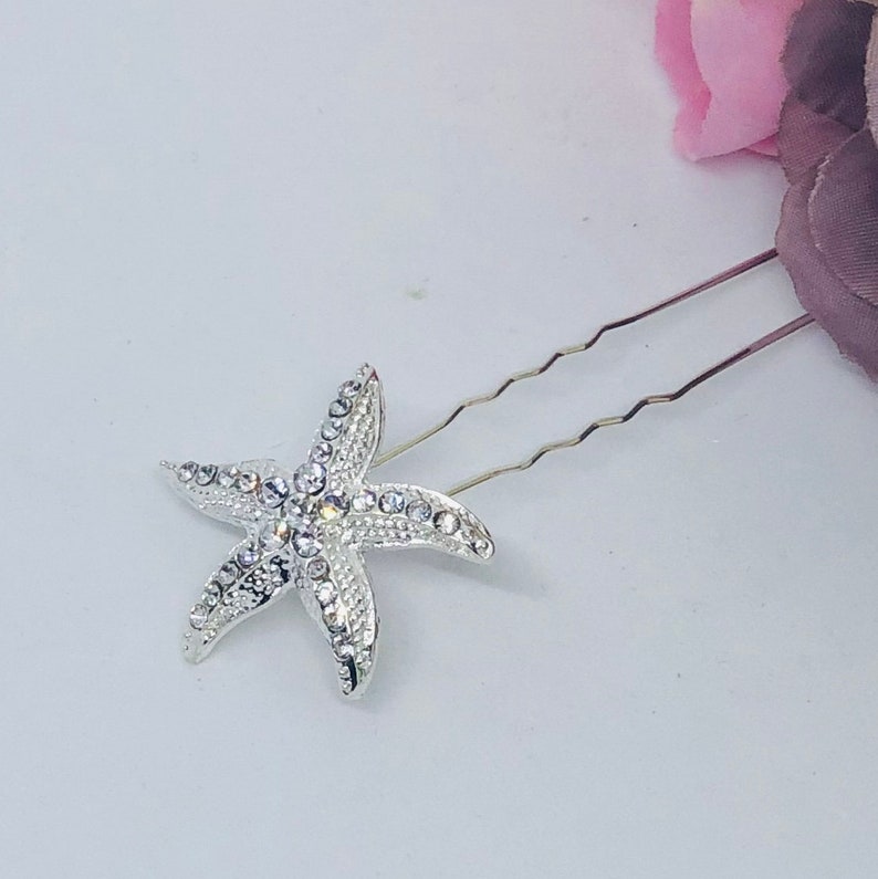 STAR Silver Starfish Hair Pin