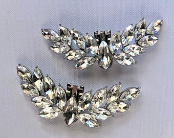 Pinzas de cristal para zapatos de novia: Accesorios para zapatos de boda - "FIONA"