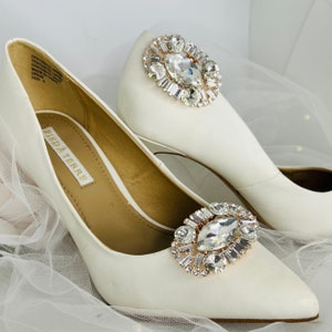 Shoe Clips, Bridal Shoe Clips, Wedding Shoe Clips, Crystal Shoe Clips, Sparkling Shoe Clips - OAKLEIGH ROSE