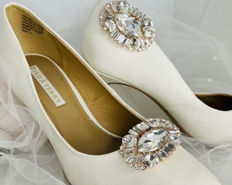Pinzas de cristal para zapatos de novia: accesorios brillantes para zapatos de boda
