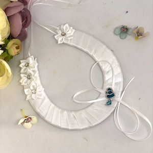Bridal Horseshoe, Something Blue, Wedding Horseshoe, Good Luck Charm, Keepsake, Bridal Gift - TONYA WHITE