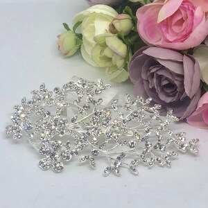 Silver Hair Comb, Bridal Hair Comb, Wedding Hair Comb, Bridal Hair Piece, Wedding Hair Piece - SUSANNA