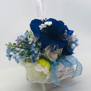 Flower Girl Basket, Rustic Flower Girl Basket, Cane Flower Basket, Natural Flower Girl Basket - BROOKE