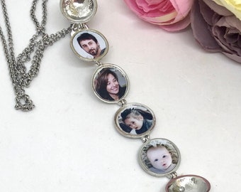 Photo Bouquet Locket: Bridal Memory Charm - TABETHA SILVER