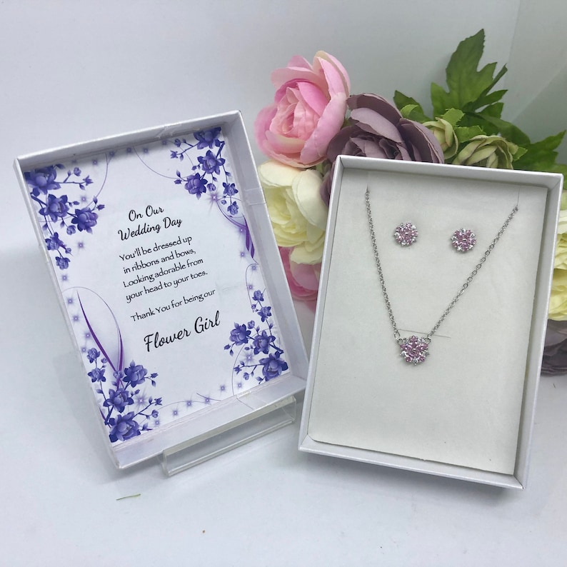 flower girl jewellery set