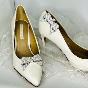 Champagne Shoe clips, Bridal shoe clips, Premium European Crystal