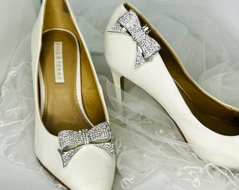 Shoe Clips, Bridal Shoe Clips, Wedding Shoe Clips, Crystal Shoe Clips, Sparkling Shoe Clips - BAILEY