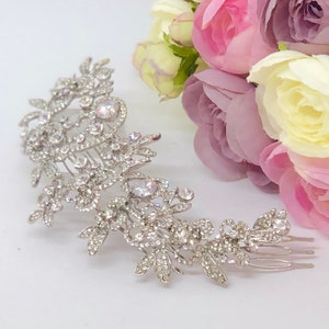Rhodium Plated Hair Comb - Etsy display picture 1