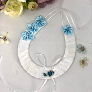 Bridal Horseshoe, Something Blue, Wedding Horseshoe, Good Luck Charm, Keepsake, Bridal Gift - TONYA BLUE