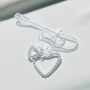 Bridal Horseshoe, Wedding Horseshoe, Something Blue, Pearls, Good Luck Charm, Keepsake, Bridal Gift - PEARLA