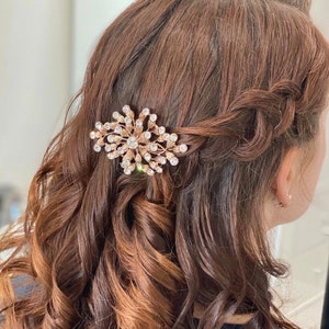 Rose Gold Hair Comb, Bridal Hair Comb, wedding Hair Comb, Bridal Hair Piece, Wedding Hair Piece - GILDA