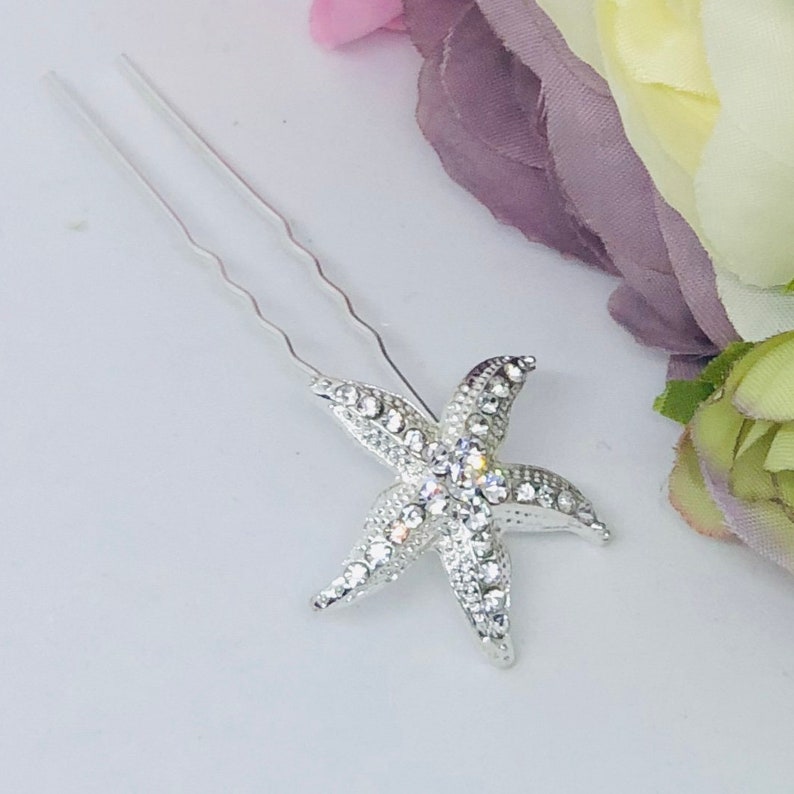 STAR Silver Starfish Hair Pin