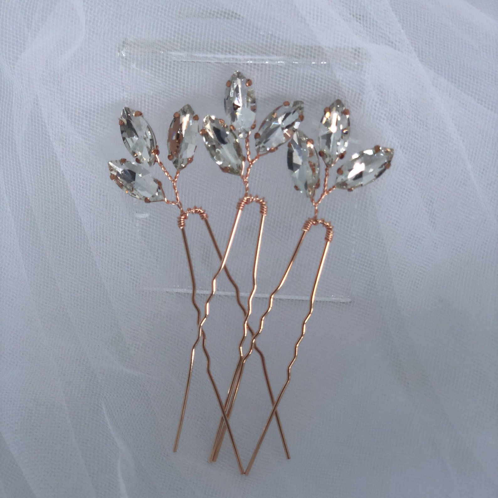 Rose Gold Hair Pins Hair Pins Bridal Hair Pins Wedding Hair Etsy