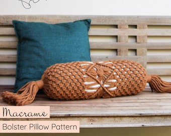 PATTERN Macrame Bolster Pillow