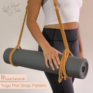 PATTERN Macrame Yoga Mat Strap DIY Instant Download Step by Step Instructions