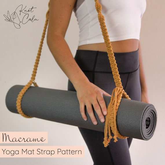 PATTERN Macrame Yoga Mat Strap DIY Instant Download Step by Step  Instructions 