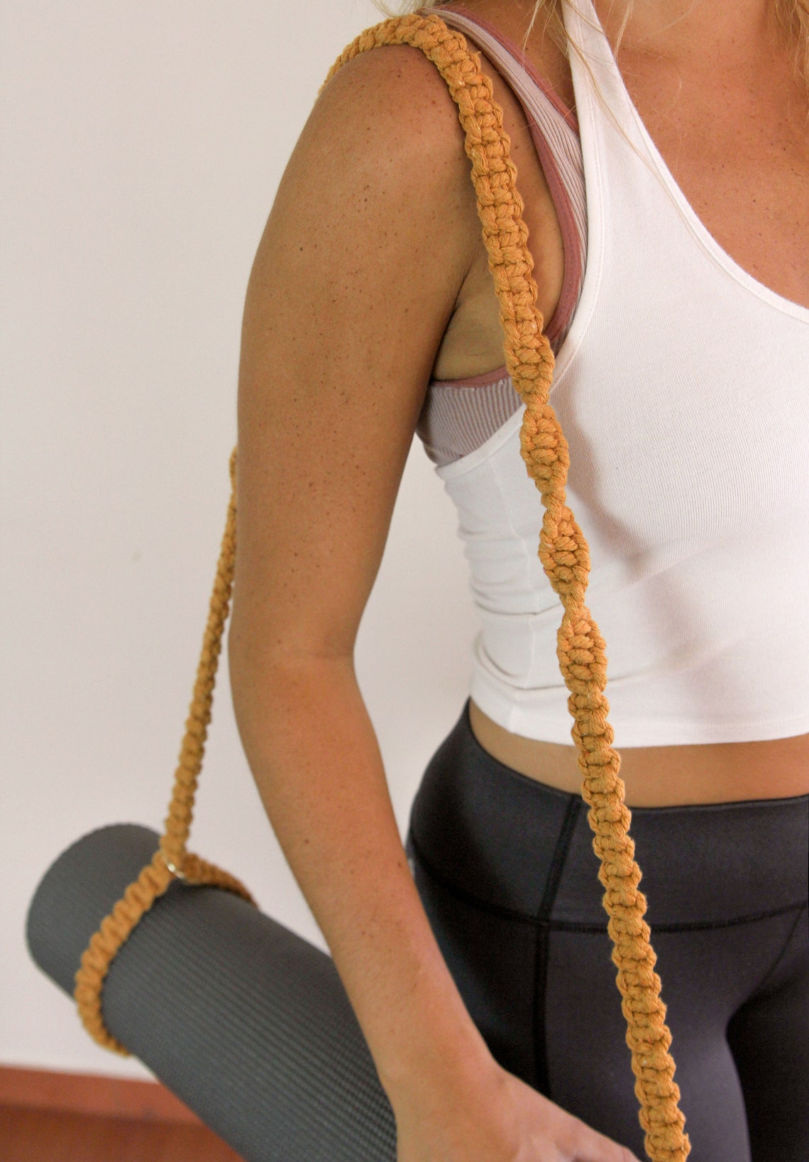 PATTERN Macrame Yoga Mat Strap DIY Instant Download Step by Etsy