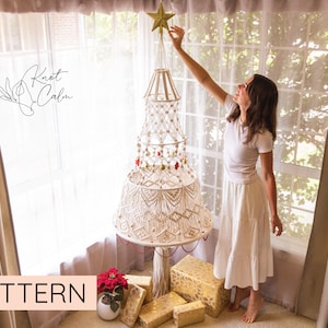 PATTERN Large Macrame Christmas Tree