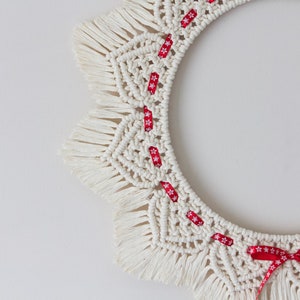 PATTERN Macrame Christmas Wreath image 3