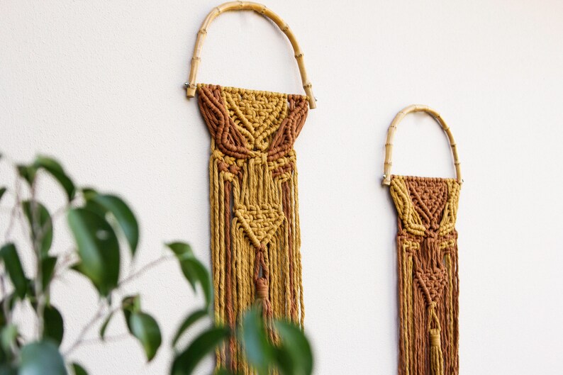 PATTERN Macrame Two Tone Wall Hanging DIY image 2