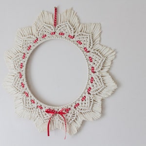 PATTERN Macrame Christmas Wreath image 2