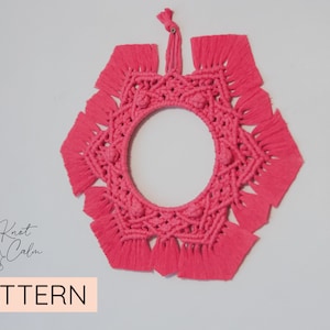 PATTERN Macrame Mandala Wall Hanging