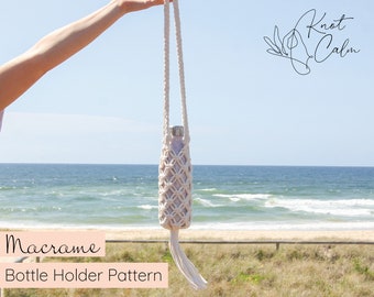 PATTERN Macrame Bottle Holder | Wine Carrier | Stretch Fit Design