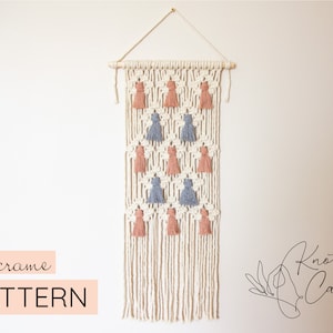 PATTERN Macrame Wall Hanging with Tassels image 1