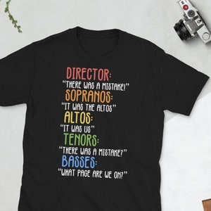 Funny Choir Singer Gift - Short-Sleeve Unisex T-Shirt