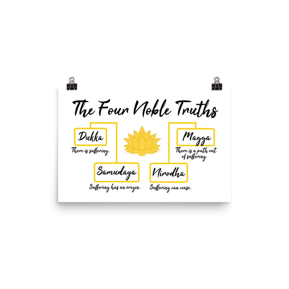 The Four Noble Truths Poster - Etsy