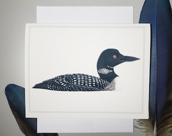 Common Loon Greeting Card, birds, birding ,birder, birdwatching, bird blank art card