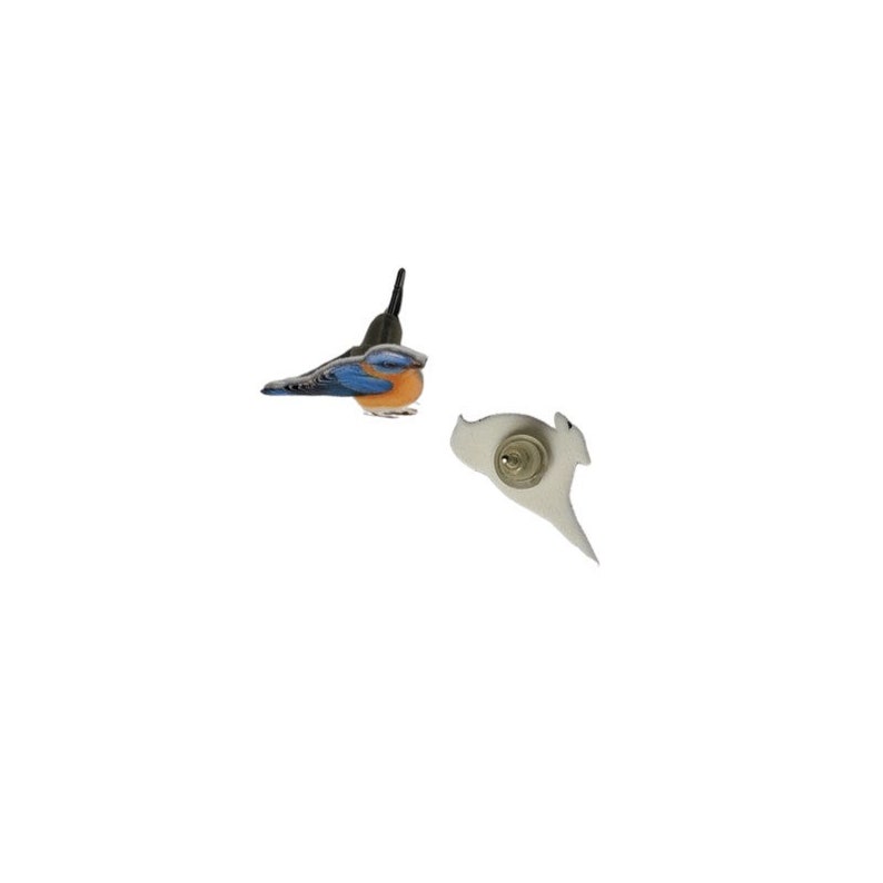 Eastern bluebird earrings, bird jewelry, backyard birds, bird lover birder birdwatcher birdwatching image 5