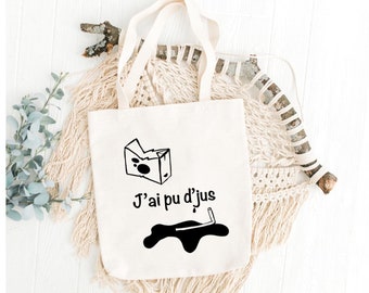 Pu de jus l Feminism art l Aesthetic Tote Bag l Canvas Tote Bag l Grocery Bag l Market Bag l Shoulder Bag l l Eco Friendly Reusable Tote