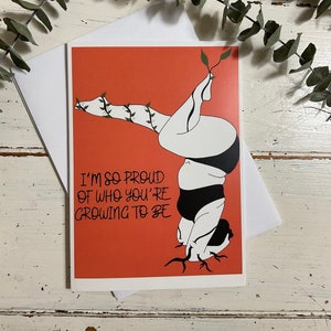Empowerment-kaart| Verjaardagskaart | Feministische wenskaart | Beste vriend | Blanco kaart | Groeten | Yoga| Lichaamspositiviteit | Verjaardag