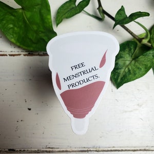 Feministische sticker (waterdicht)|Girl Power |Menstruatiebewustzijn | Sticker van goede kwaliteit | Vinylsticker | Laptop, bidon, bullet journal