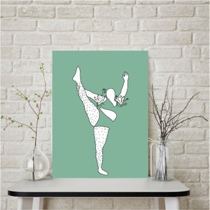 Women Feminism Print | Yoga plus size| Not shaving | Wall Art | Feminism Poster | Gift Idea | Office Art |  Boho Wall Art | Home Wall Decor