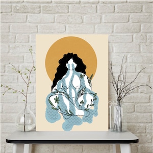 Women Feminism Print | Renaissance | Wall Art | Feminism Poster | Gift Idea | Office Art |  Boho Wall Art | Home Wall Decor