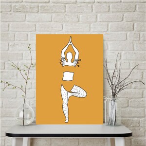 Women Feminism Print | Yoga  | Not shaving | Wall Art | Feminism Poster | Gift Idea | Office Art |  Boho Wall Art | Home Wall Decor | Gift