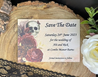 Gothic Autumn Save The Date Magnet