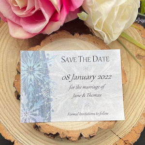 Winter Save the Date Karte, Schnee sparen die Abendkarte, Weihnachtsparty Save The Dates, Schneeflocke Datumsankündigung