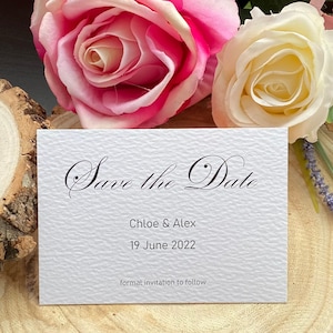 Elegante Save The Date Karte, Klassische Save The Abend Karte, Luxus Party Save The Dates, Minimalistische Datumsankündigung