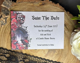 Gothic Hexe Rot Save The Date Magnet