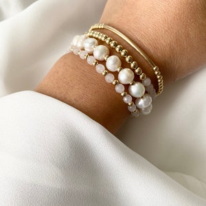Fresh Water Pearls 14K Gold Filled Bracelet image 3