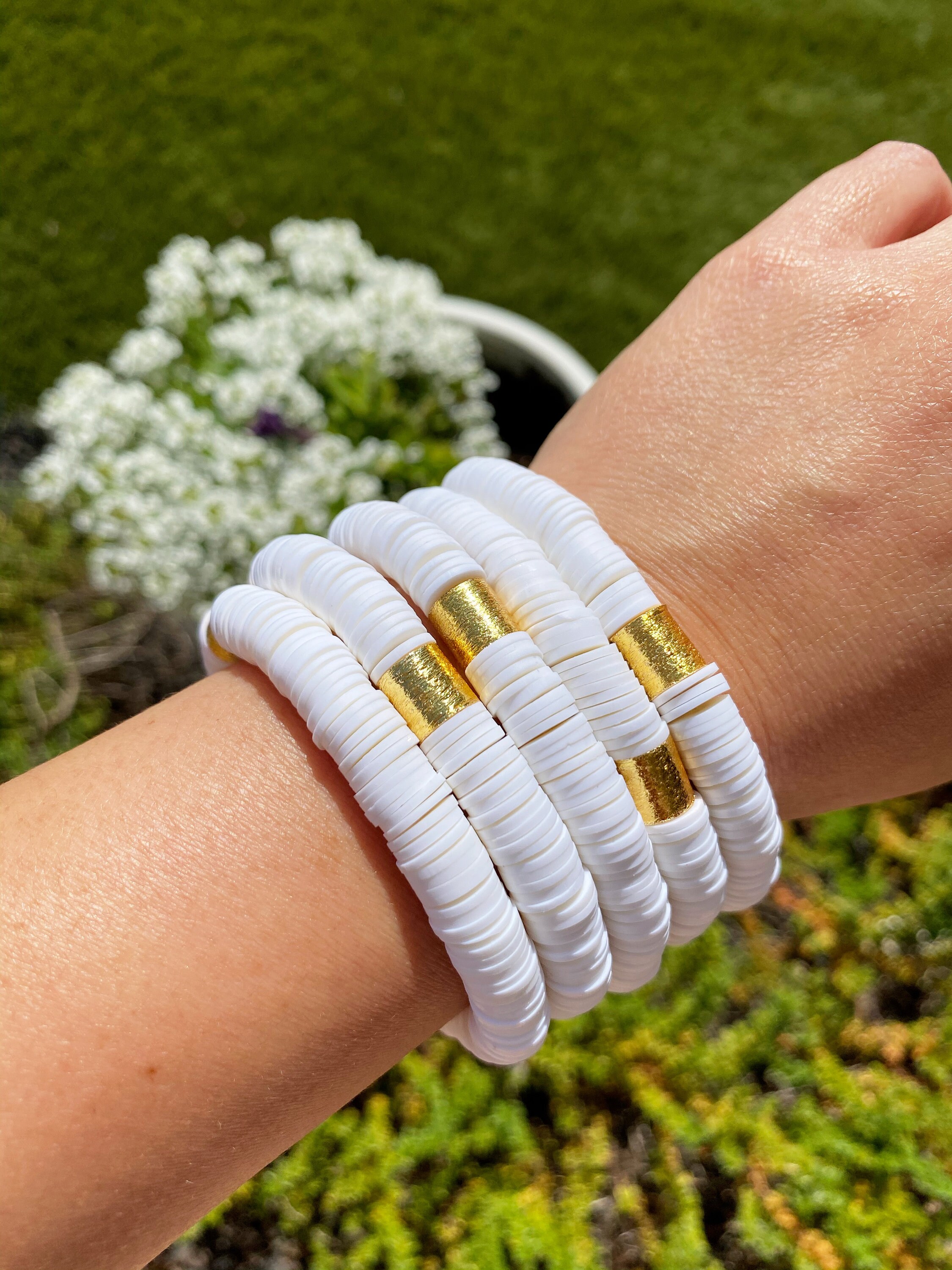 African vinyl disc bracelet clearance