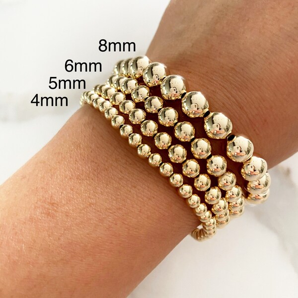 8mm Gold Filled Bracelet main image 1