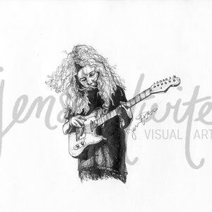Indigo De Souza Impresión de dibujo a pluma y tinta